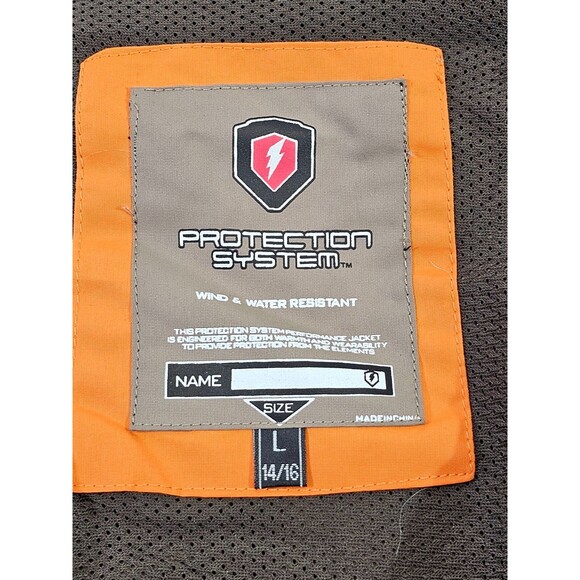 ALK Youth Boy's L 14/16 Protection System Tan Lightweight Waterproof Jacket NEW - Picture 4 of 6